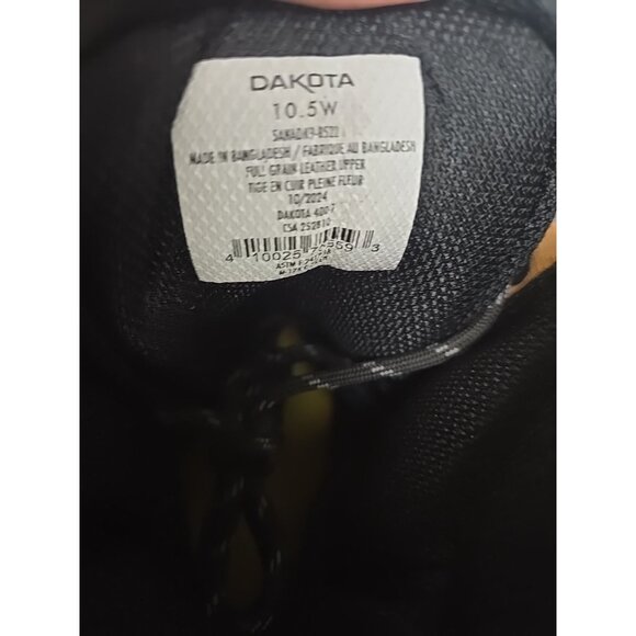 DAKOTA Men's 8" Steel Toe Steel Plate Quad Comfort Work Boots 8522 Wheat 10.5W - Picture 4 of 8